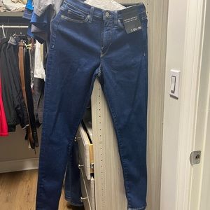 High rise skinny jeans